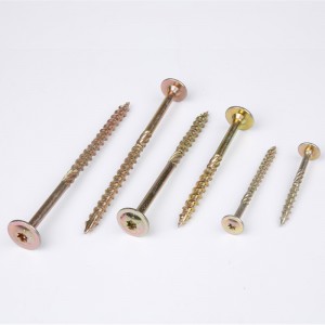 Wood construction screw , star drive structural screw,hardened, Torx recess